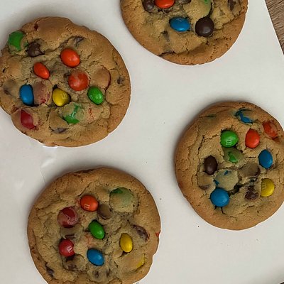 M&M Chocolate Chip Cookie Boxed Dozen