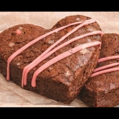Valentines Special: 2 Heart Brownies 