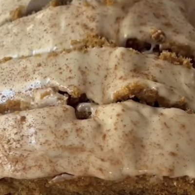 Pumpkin Bread With Maple Icing 