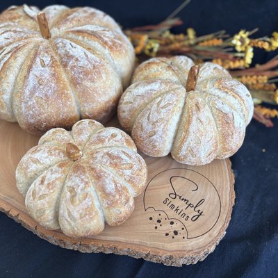 Small Pumpkin Shaped Sourdough (300g)