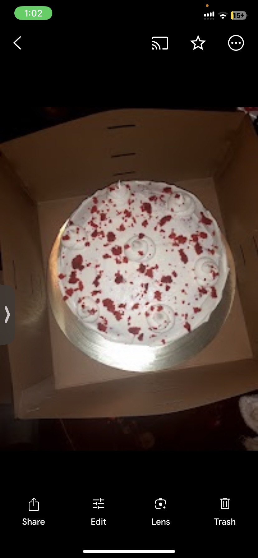 Red Velvet Cake w/o Pecans 