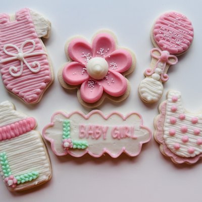 Baby Shower Sugar Cookies With Buttercream Frosting