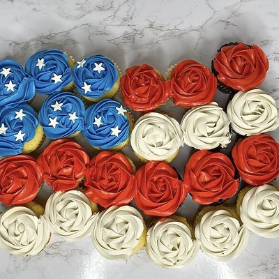 American flag Cupcake 