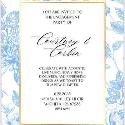 Custom Engagement Party Order