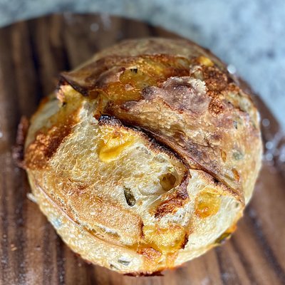 Jalapeño/Cheddar Sourdough Loaf