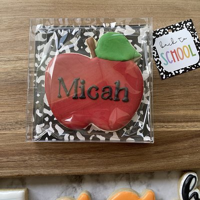 Personalized Apple Cookie 🍎