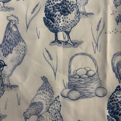 Blue Chicken Beeswax Bread Bag