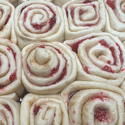 Raspberry Rolls - Half Dozen
