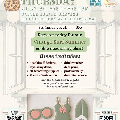 Castle Island Brewing Cookie Decorating Class 