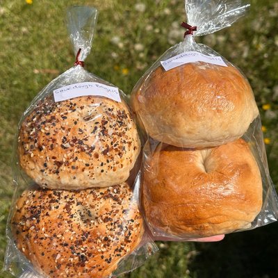 Half Dozen Sourdough Blueberry Bagels