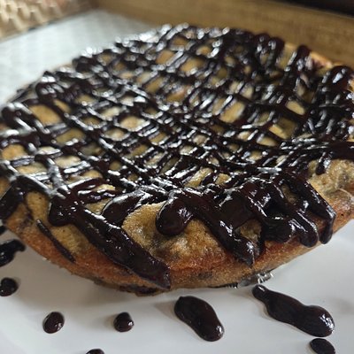 Sourdough Blondie Cake Topped (Topped With Chocolate Ganache)
