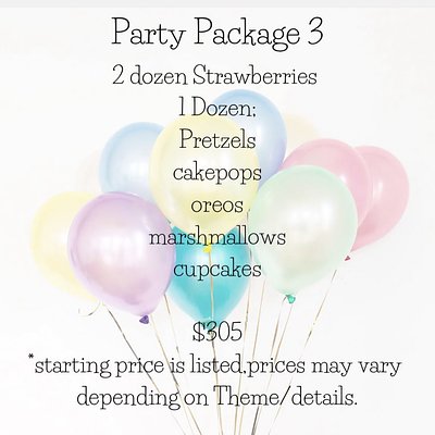 Party Package 3. 