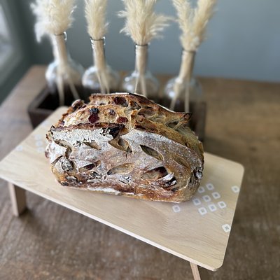Organic Cranberry/Walnut Sourdough Loaf