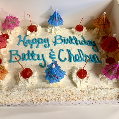 Piná Colada 1/4 Sheet Cake