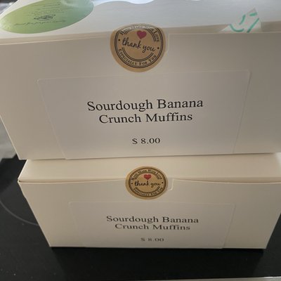 Sourdough Banana Oat Crunch Muffins