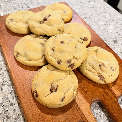 Chocolate Chip Cheesecake Filled Cookies