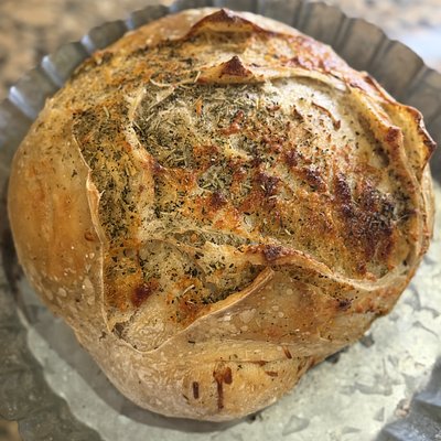 Italian Herbs & Cheese Sourdough Loaf