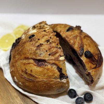 Lemon Blueberry Sourdough Loaf