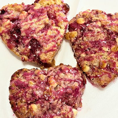 Raspberry White Chocolate Scones (4)
