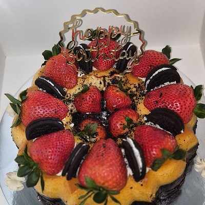 Pastel~Cake Flan Decorado 10"