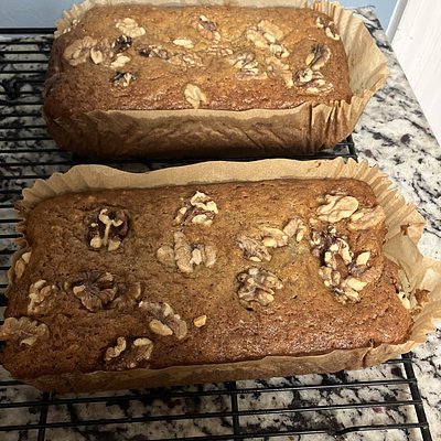 Banana Walnut Bread Loaf