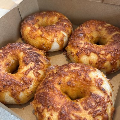 Chipotle Cheddar Sourdough Bagels (4pk)