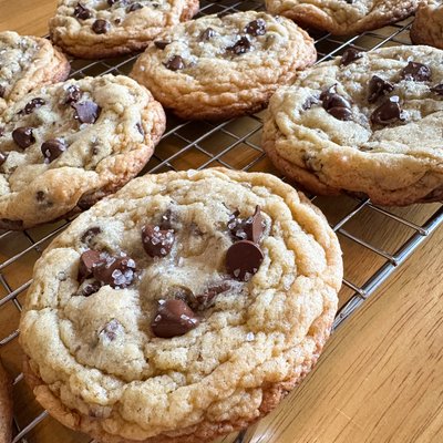 Sourdough Chocolate Chip And Sea Salt Cookies 