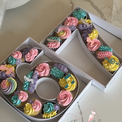 Number Cupcake Box 
