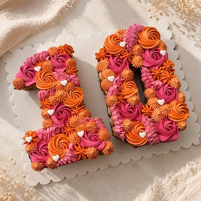 Custom Letter/Number Cake