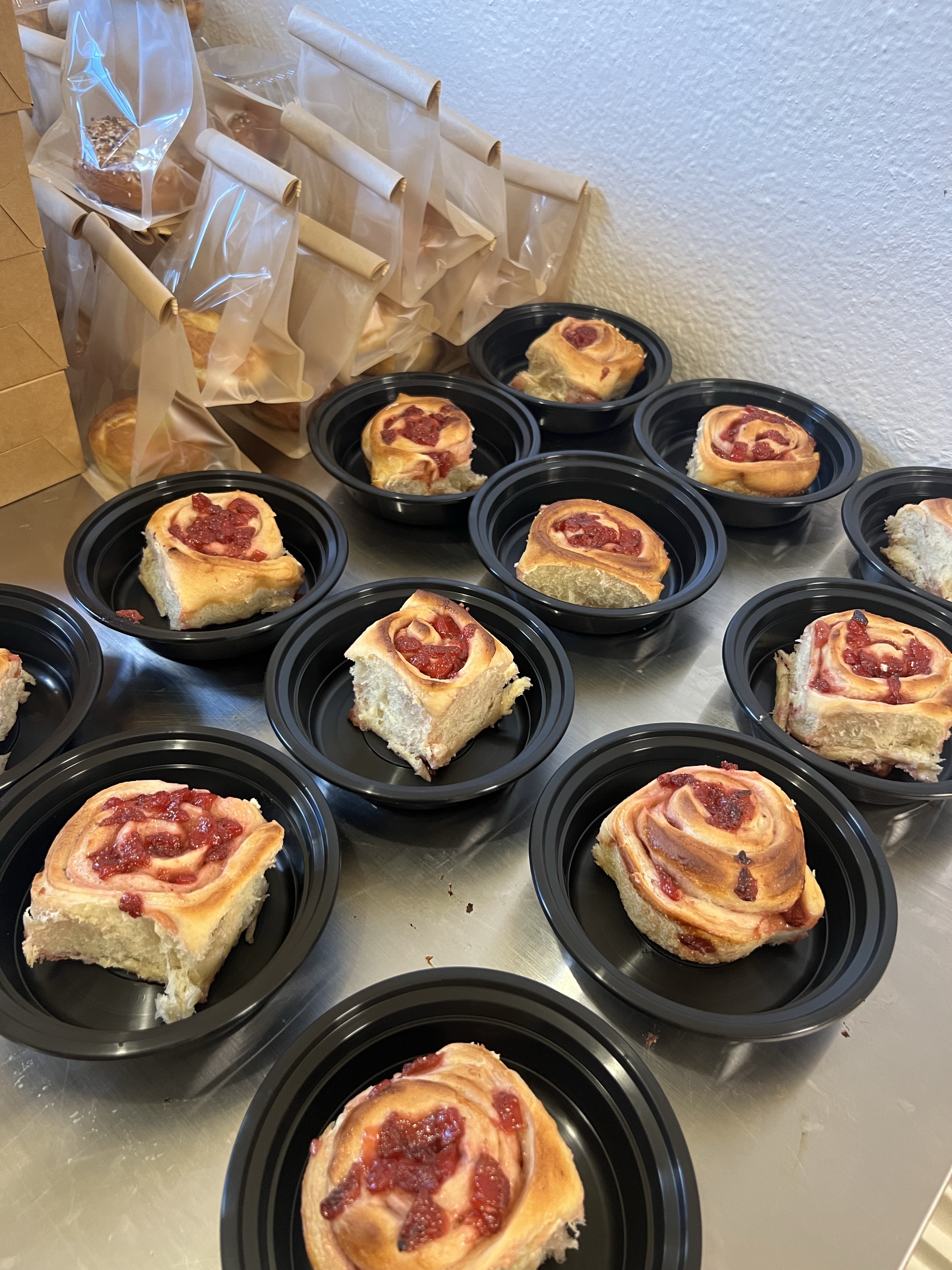 Sourdough Strawberry Rolls (individual) 