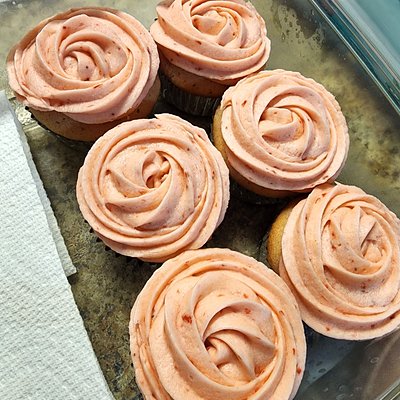 Strawberry Fields Cupcakes