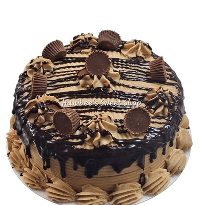 9in Double Peanut Butter Cake (Feeds 12-16)