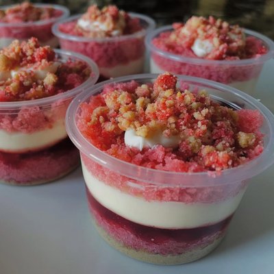 Strawberry Cheesecake Shooters