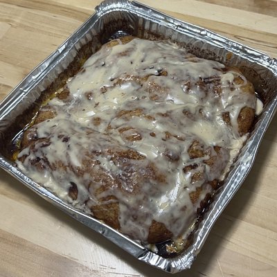 sourdough cinnamon roll focaccia (8x8 pan)