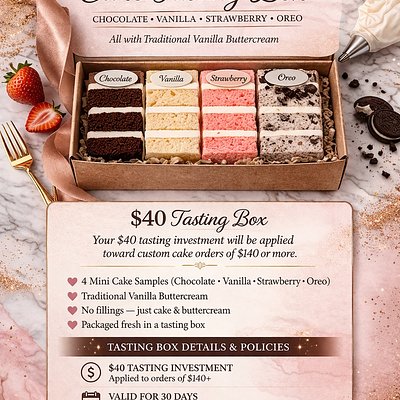 Cake Tasting Box