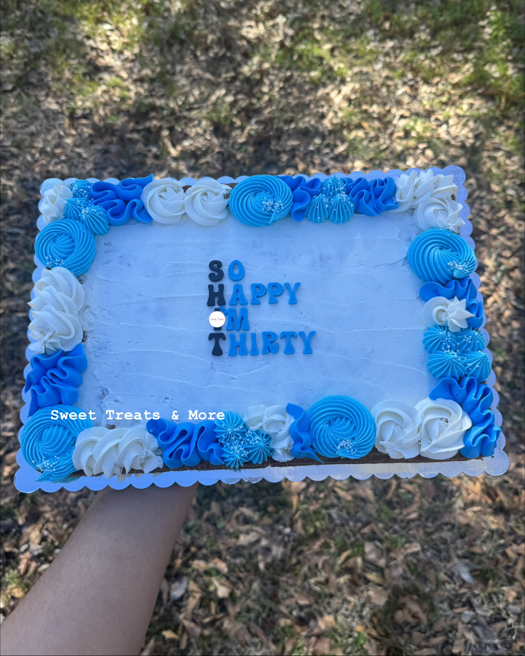 Medium Rectangle Cookie Cake - Quarter Sheet
