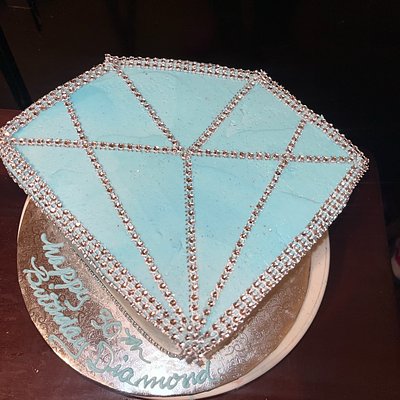 8” Diamond Shaped Cake
