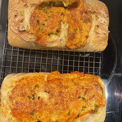Jalapeno and Cheddar Sour Dough Loaf 