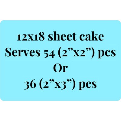 Half Sheet (36-54 Servings)