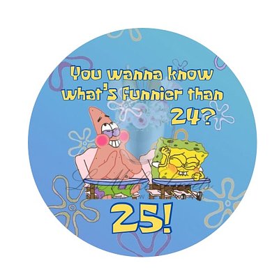 SpongeBob Meme Round Image (include Size Needed)