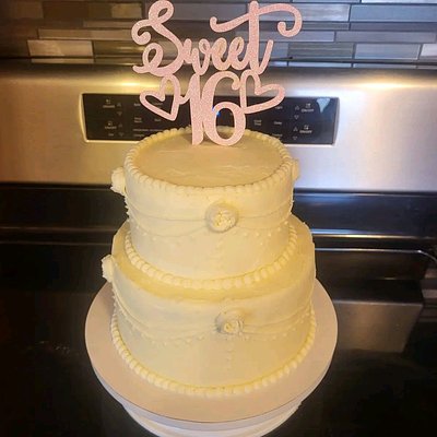 2 Tiered Cake 6" and 8"