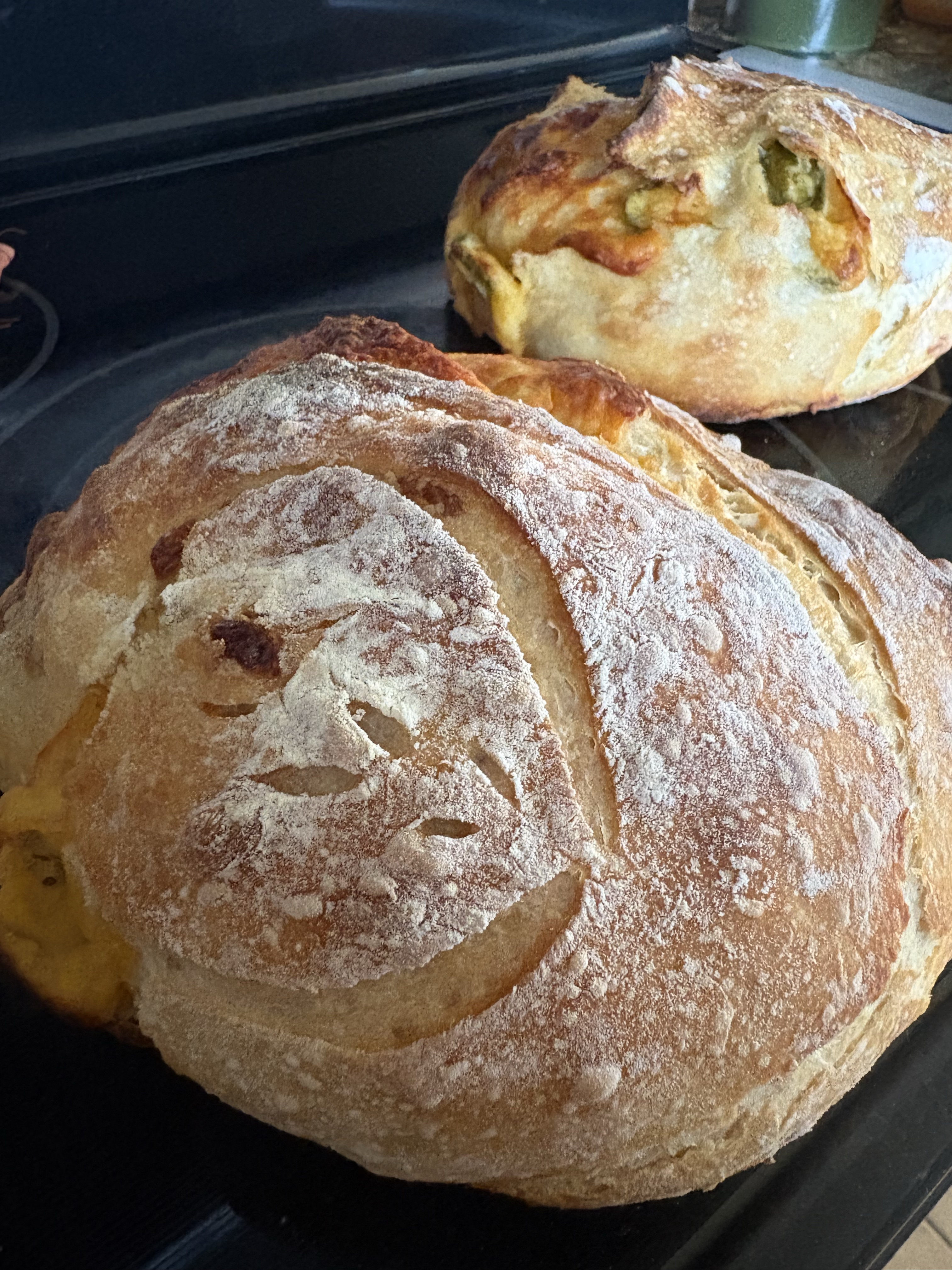Jalepeno Cheddar Sourdough Boule