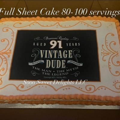 Full Sheet Cake