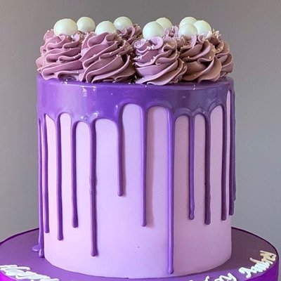 Colored Drip Cake (serves 15) 