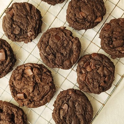 Einkorn Double Chocolate Chunk Cookies (6ct)