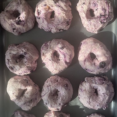 4pc Blueberry Bagels