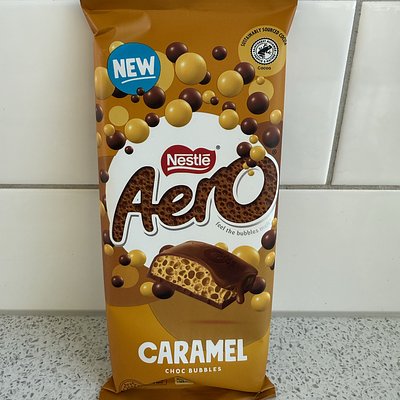 Caramel Aero Stuffed Cookie 🍮