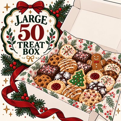 Large Christmas Treat Box - 50 Treat Selections