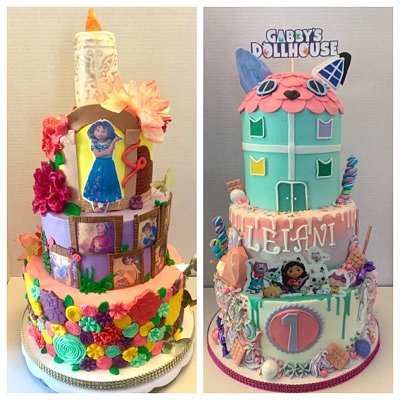 3 Tier Cake ( 3 Flavors / Serves Approximately 75 People ) ( Pricing Increases With Design Complexity )
