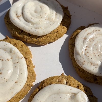 Pumpkin Spice Cream Cheese Cookies